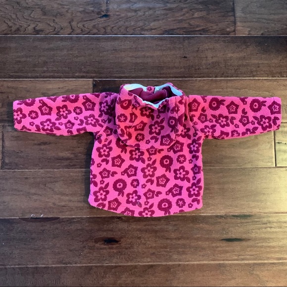 REI infant pink jacquard fleece jacket - Picture 6 of 7